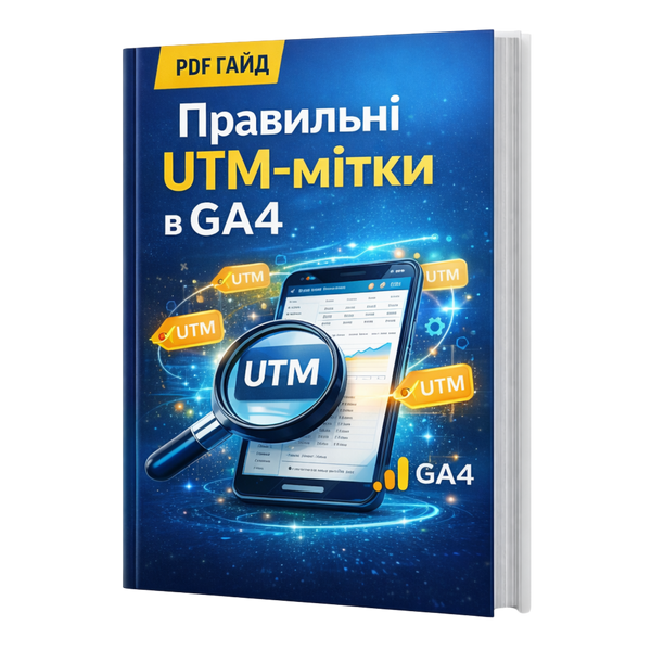 Правильні UTM-мітки в Google Analytics 4 &mdash; PDF Гайд HM008 фото